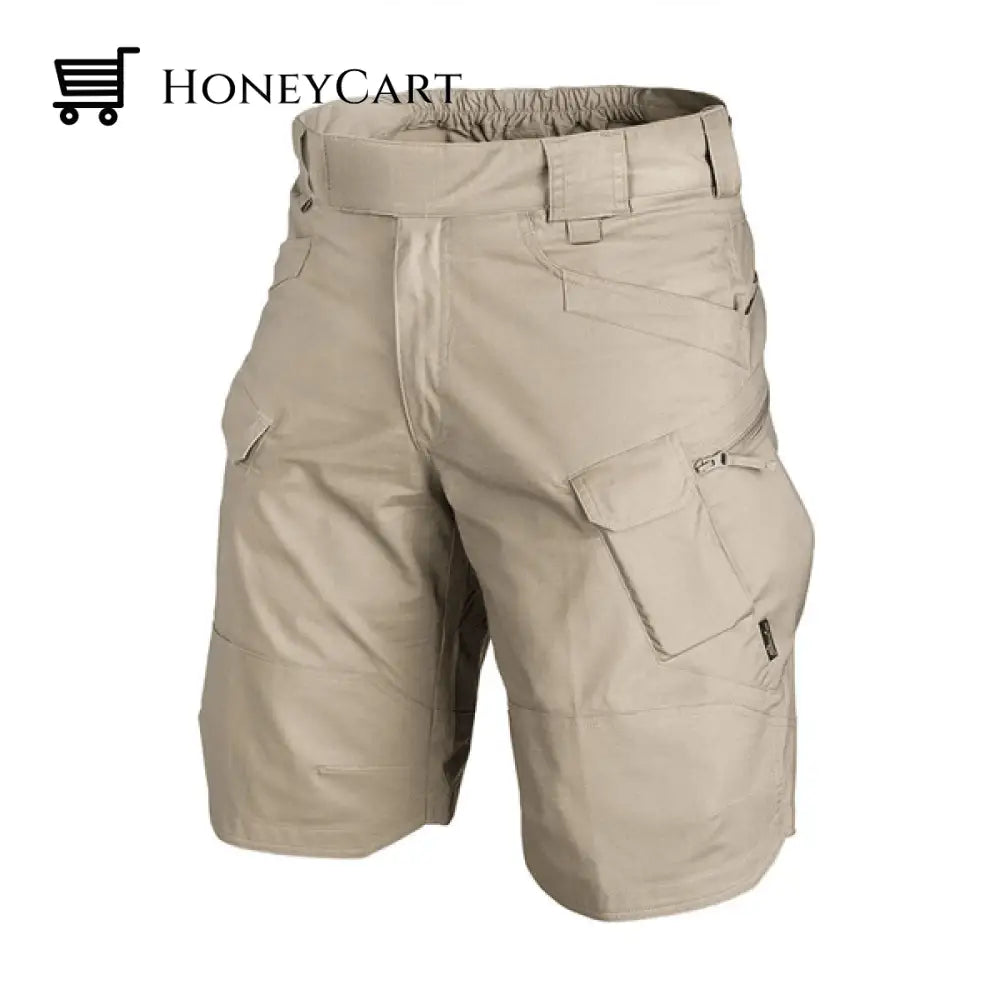 2022 Upgraded Tactical Waterproof Shorts Khaki / S (31-35 Waist)