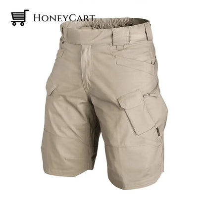 2022 Upgraded Tactical Waterproof Shorts Khaki / S (31-35 Waist)