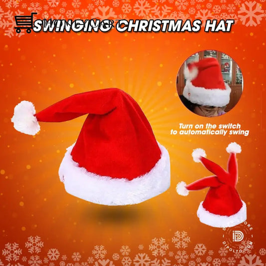 2023 Best Gift To Family Electric Musical Swing Christmas Hat