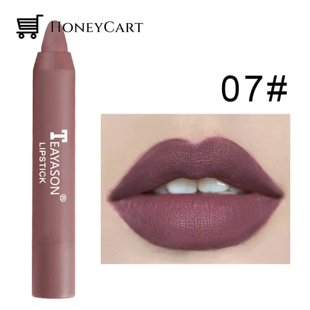 2023 Fashion Matte Lipstick Pen/12 Colors 07# Beauty