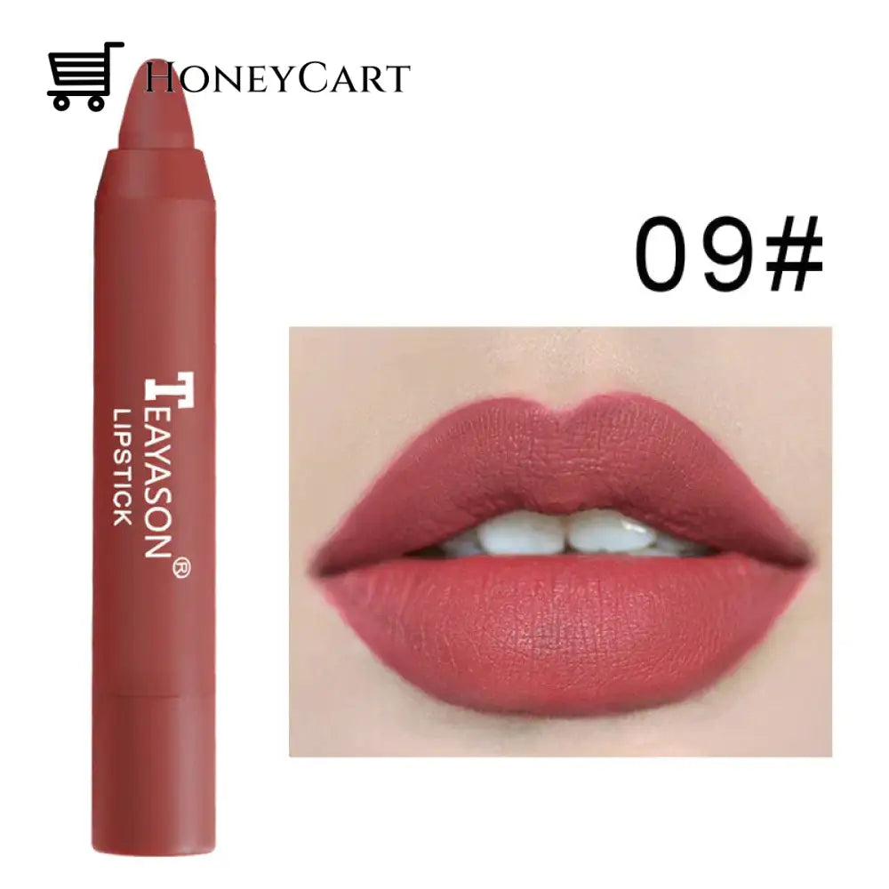 2023 Fashion Matte Lipstick Pen/12 Colors 09# Beauty