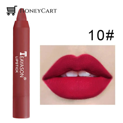 2023 Fashion Matte Lipstick Pen/12 Colors 10# Beauty