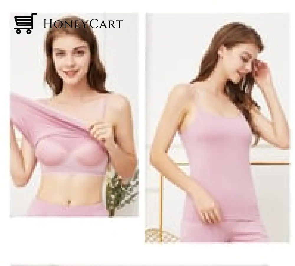 2023 Mothers Day Promotion 50% Stretch Cotton Cami With Built-In Shelf Bra