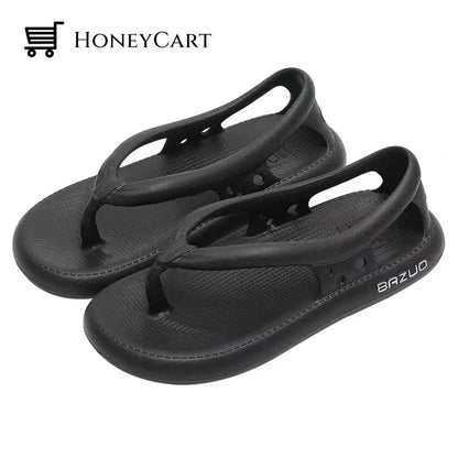 2023 New Women Men Non-Slip Slippers Black / 4.5-5