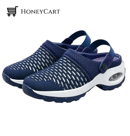 2023 New Women Shoes Casual Increase Cushion Sandals Non-Slip Platform Sandal For Breathable Mesh
