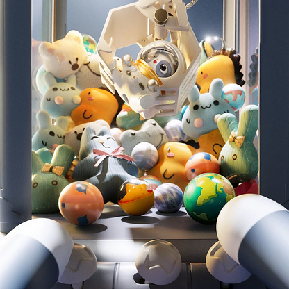 Pro Kit Coin Operated Mini Claw Machine for Kids Arcade Game with Plush Prizes