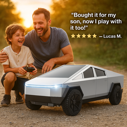 Tesla CyberTruck Remote Control Alloy Car Toy - 1:24 Scale Electric Vehicle Model for Kids & Adults, Perfect for Indoor & Outdoor Play