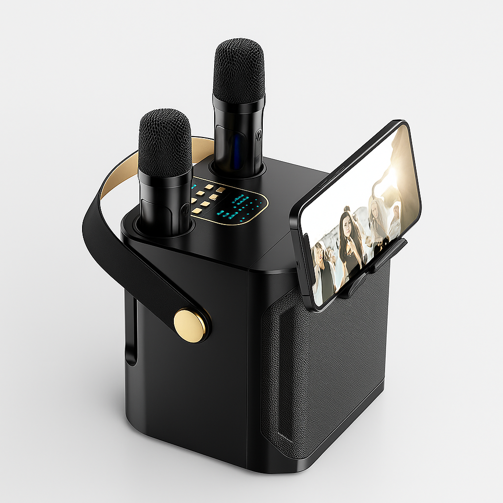 Portable High Power Karaoke Bluetooth Speaker | 100W, Dual Microphones & Perfect for Parties, Camping & Outdoor Gatherings