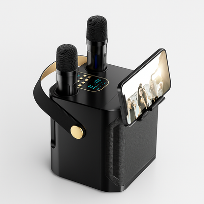 Portable High Power Karaoke Bluetooth Speaker | 100W, Dual Microphones & Perfect for Parties, Camping & Outdoor Gatherings
