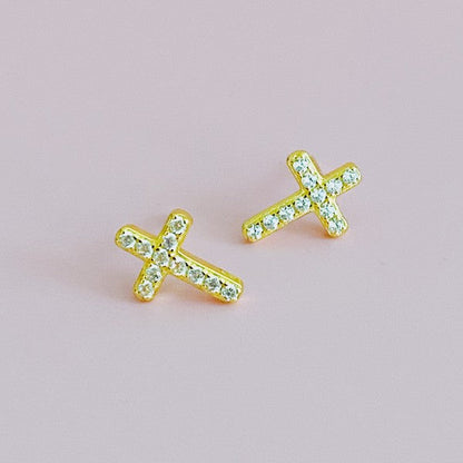 Mini Sparkle Mini Stud Sterling Silver Earrings