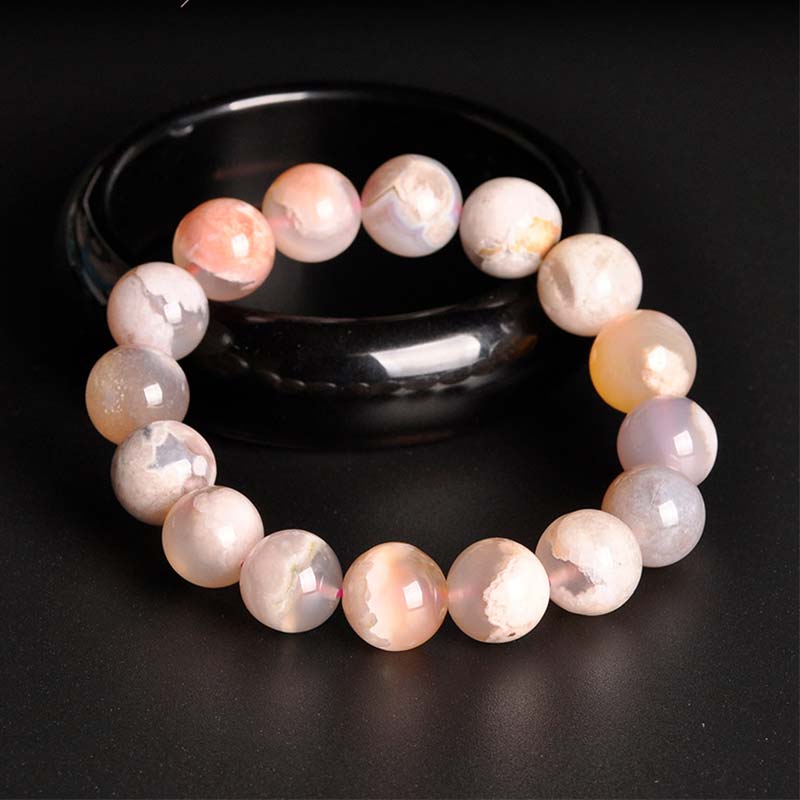 Sakura Agate Peace Blessing Bracelet