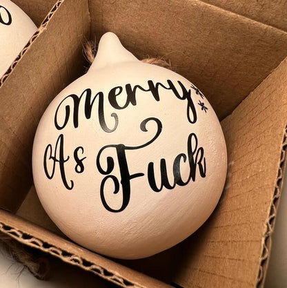 Christmas Funny Offensive Bauble-Rude Baubles