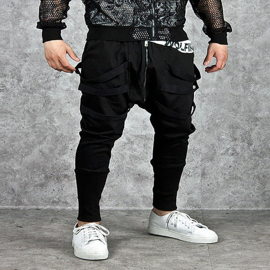 Low Crotch Cross Casual Pants