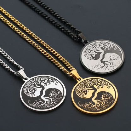 The Tree of Life Titanium Steel Necklace