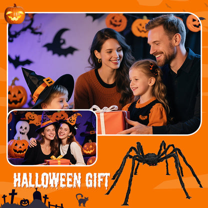 Giant Hairy Spider Web Set | The Scariest Halloween Yard Decor