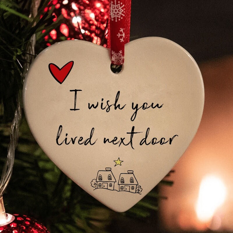 Friendship Heart Hanging Ornament（Ceramic）