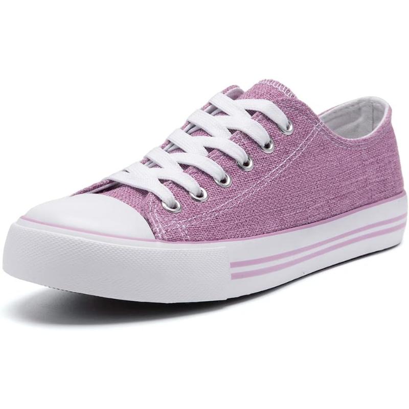 Women's Mono Canvas Lace-Up Sneakers