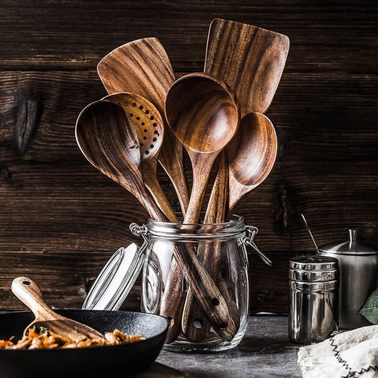 Teak Wooden Utensil Sets