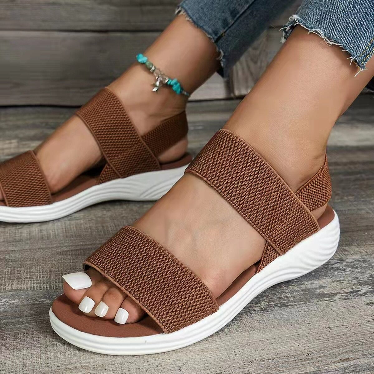 Ingrid Comfortable Elastic Band Sandals