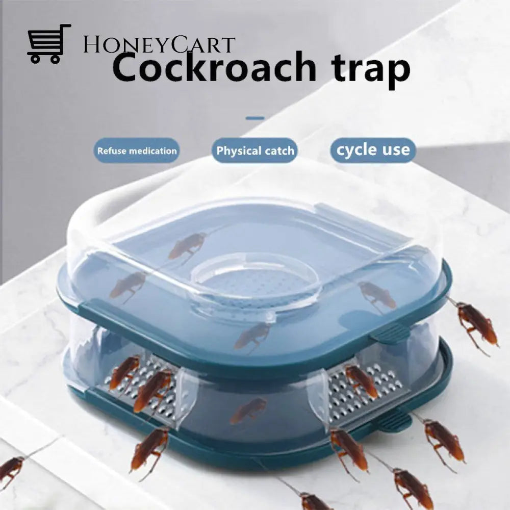 2Pcs Reusable Household Cockroach Trap Box
