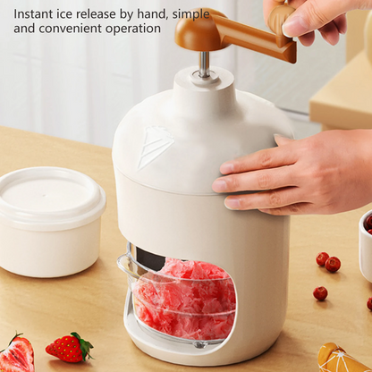 Manual Ice Crusher Shaved Ice Milkshake Maker