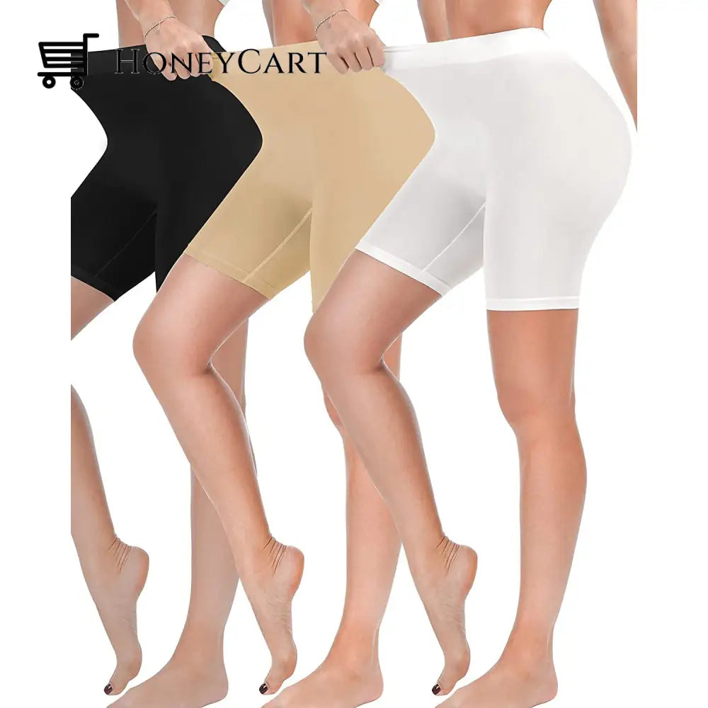 3-Pack: Slip Shorts For Women Under Dress Comfortable Smooth Yoga S Womens Swimwear & Lingerie