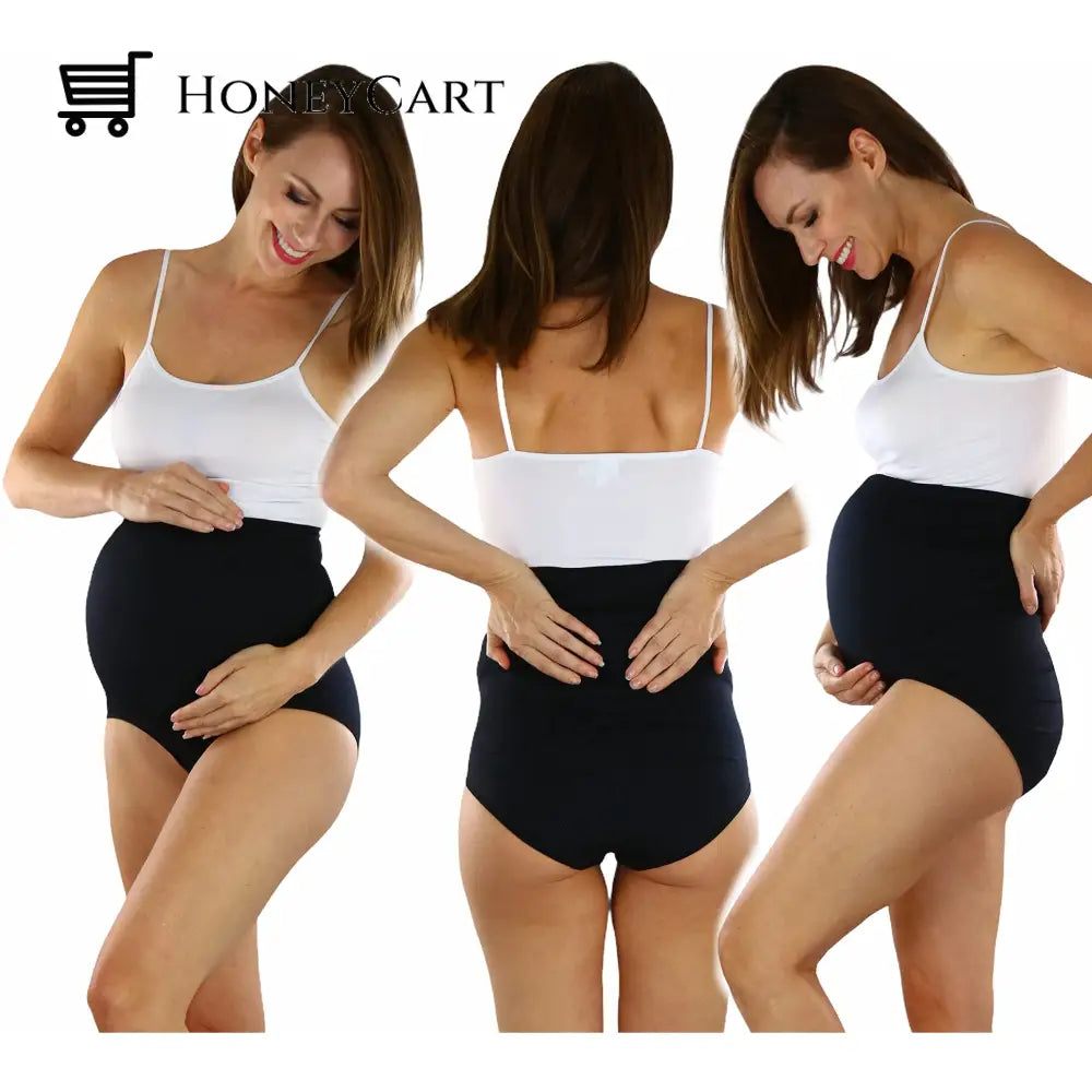 3-Pack: Tobeinstyle Womens High Waist Over The Bump Maternity Underwear Swimwear & Lingerie