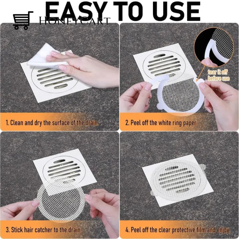 30 Pack Disposable Shower Drain Hair Catcher