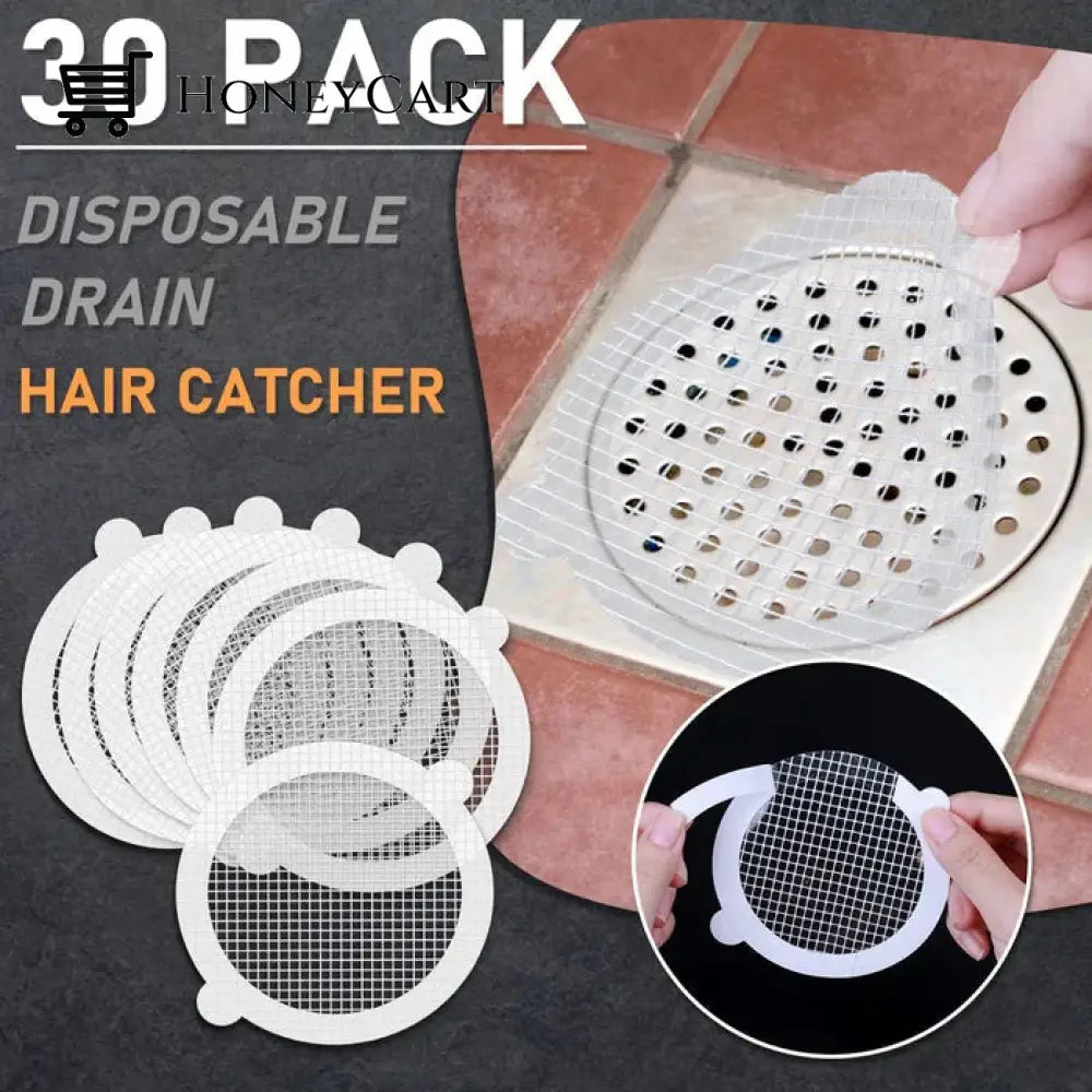 30 Pack Disposable Shower Drain Hair Catcher