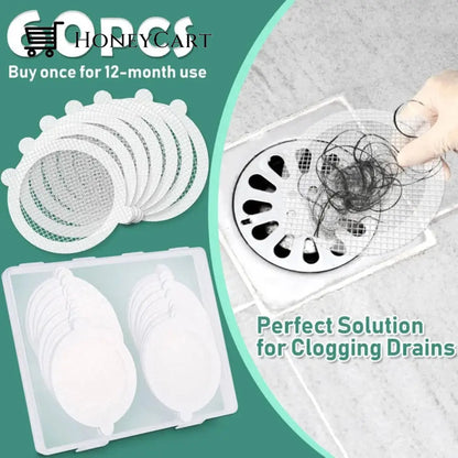 30 Pack Disposable Shower Drain Hair Catcher