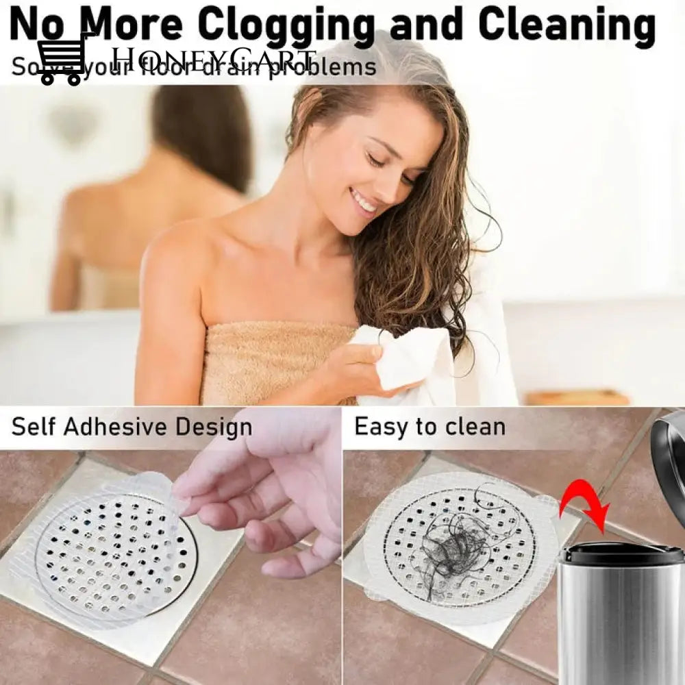 30 Pack Disposable Shower Drain Hair Catcher