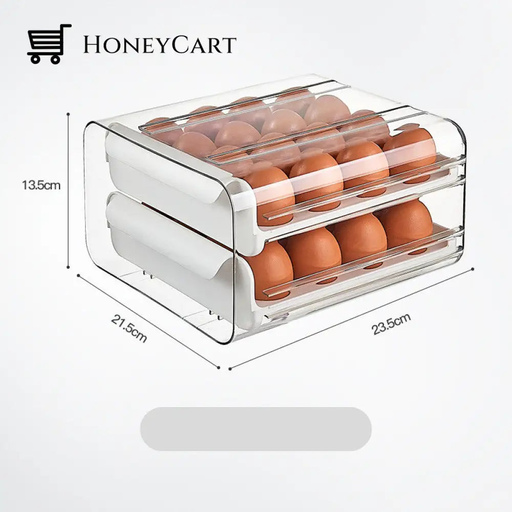 32 Grids Egg Storage Box White Plastic