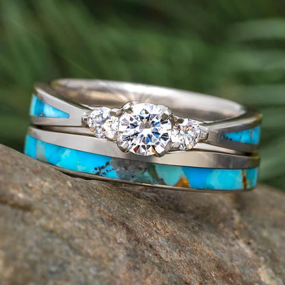 Turquoise Creative 2 - Piece Ring