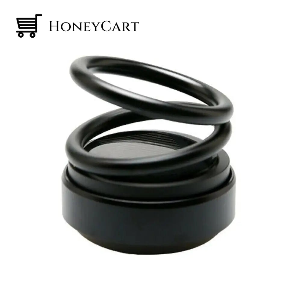 360 ° Double Ring Solar Air Diffuser Black