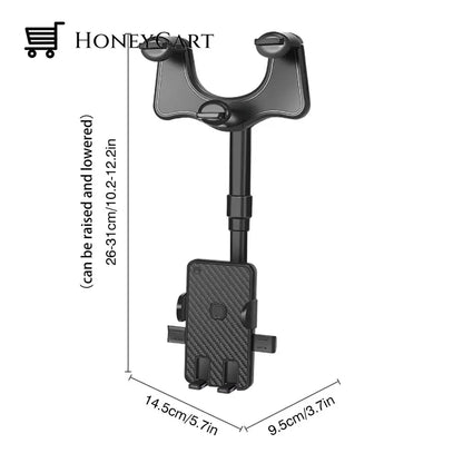 360° Rearview Mirror Phone Holder