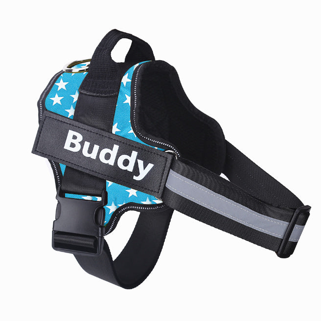 Pet Harness Vest For Small Large Dog Custom Patch Pet Supplies
