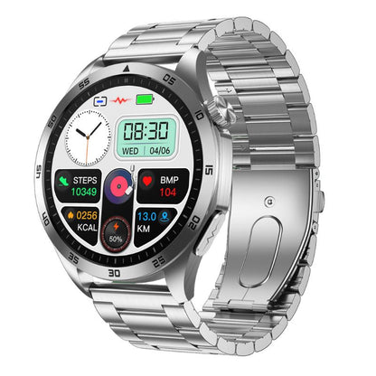 All Day ECG EKG Blood Pressure Blood Sugar Blood Oxygen Monitoring Bluetooth Call Smart Watch | Carelders ET485