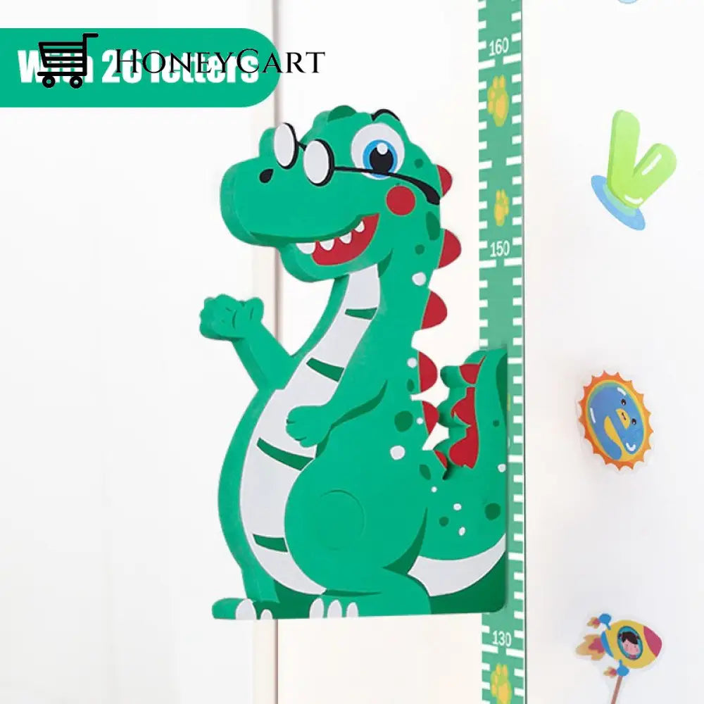 3D Cartoon Kids Height Sticker Dinosaurs