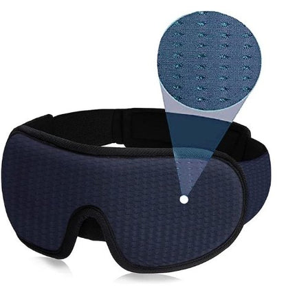 3D Eyepatch Blocking Light Mask - Padded Sleep Mask