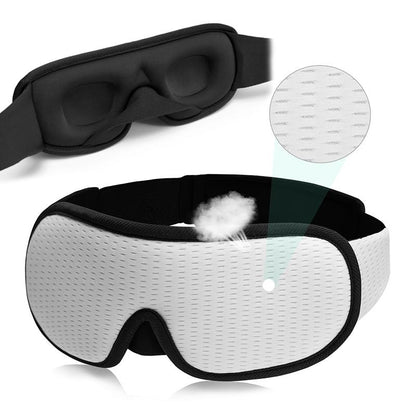 3D Eyepatch Blocking Light Mask - Padded Sleep Mask