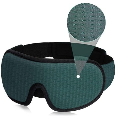 3D Eyepatch Blocking Light Mask - Padded Sleep Mask