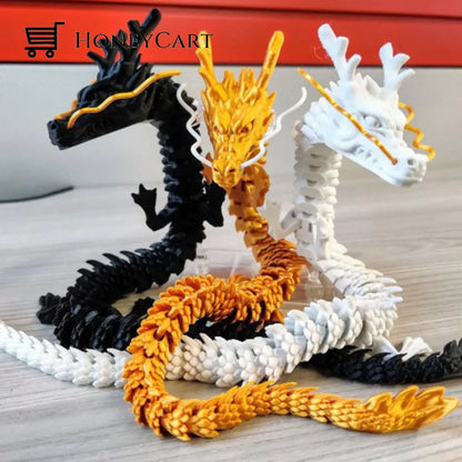 3D Printed Dragon White