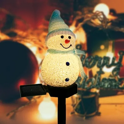 Waterproof Solar Snowman Lamp