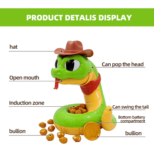 Electric Tricky and Scary Rattlesnake Toy