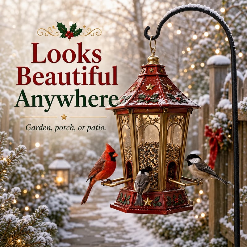 Christmas Bird Feeder Collection – Festive Hanging Garden Feeders for Wild Birds