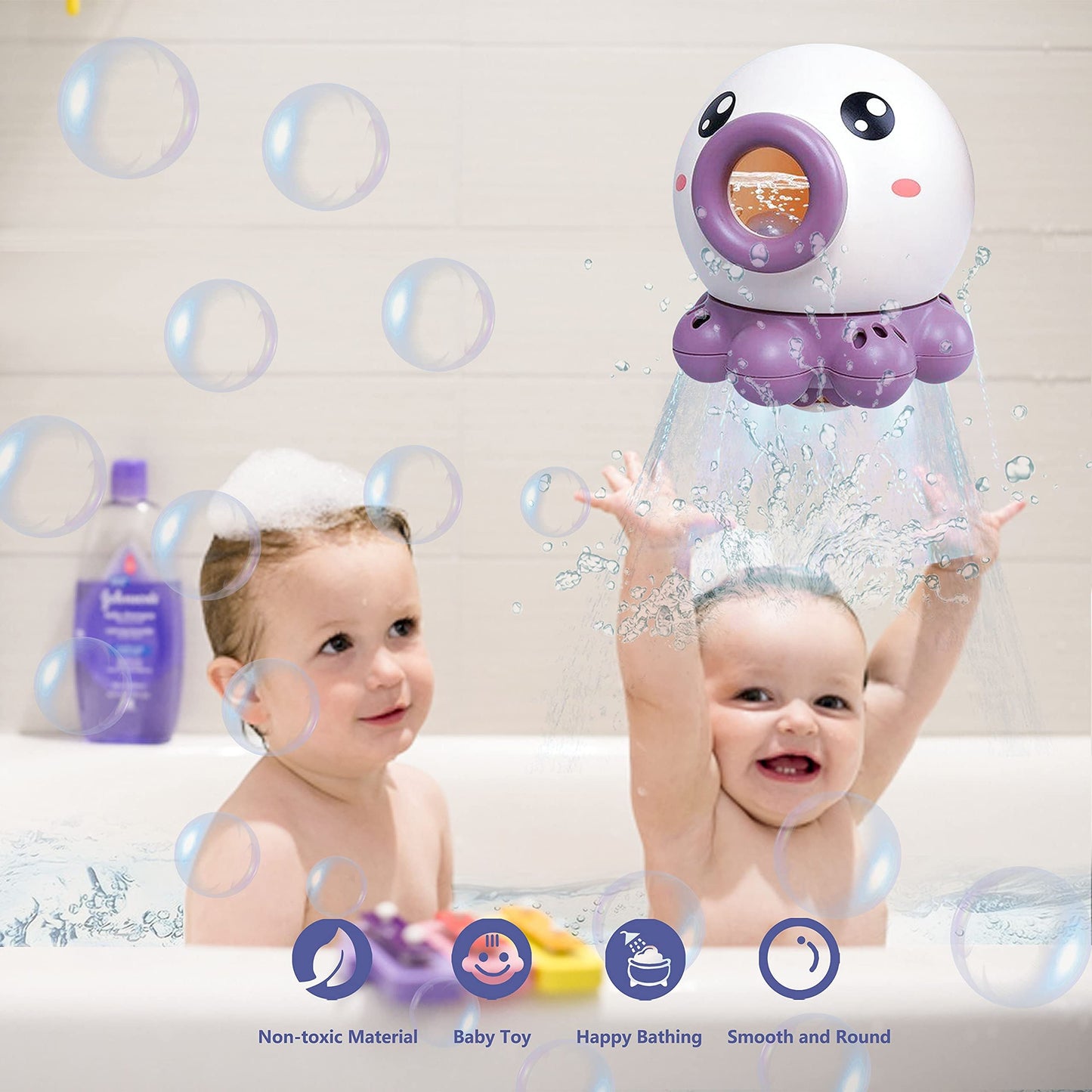 Octopus Fountain Bath Toy Water Jet Rotating Shower