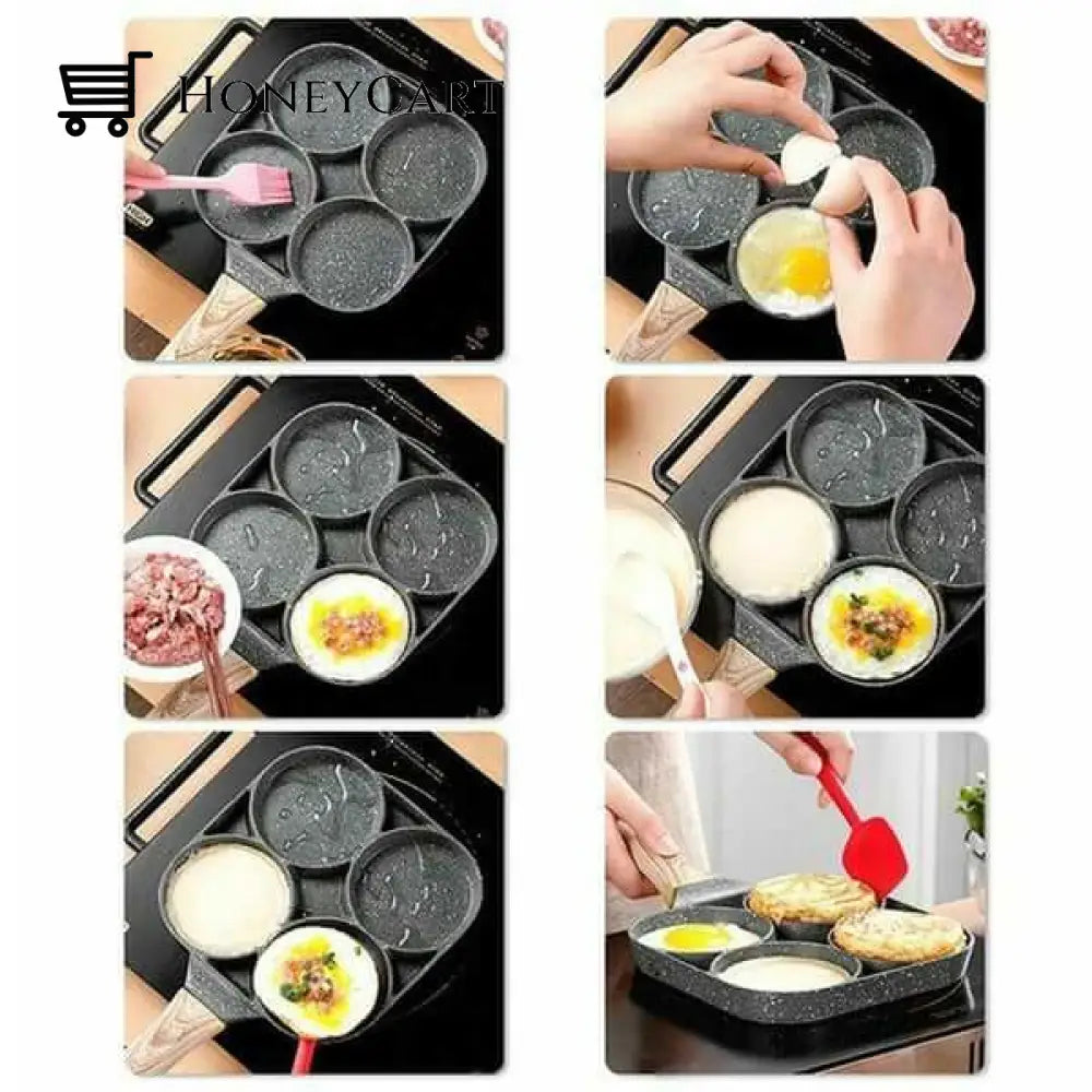 4 Hole Maifanshi Stone Non-Stick Egg Ham Pot Tool