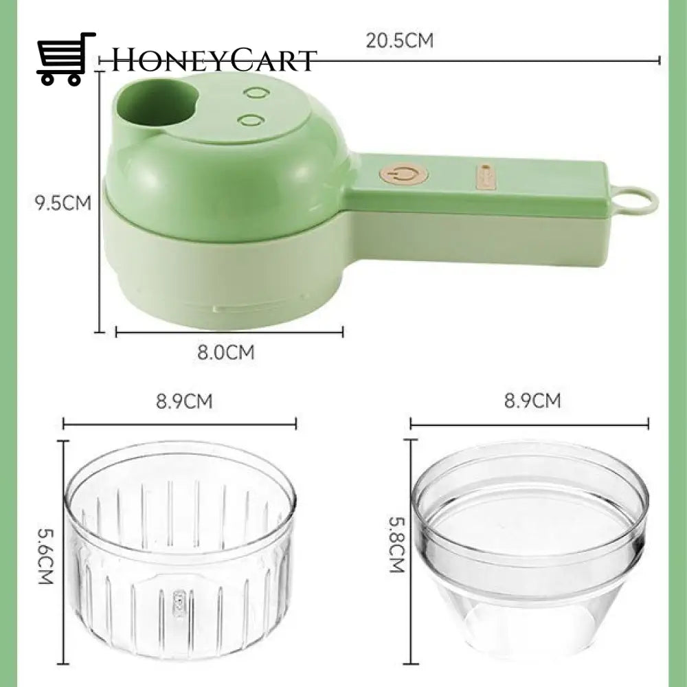 4 In 1 Portable Electric Vegetable Cutter Set