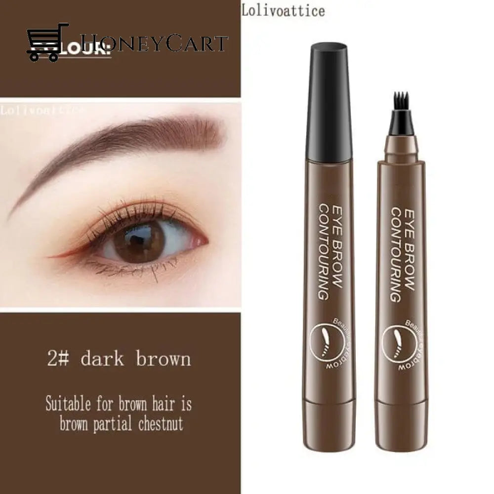 4 Points Multi Used Pen 2# Dark Brown / Buy 1 Eye