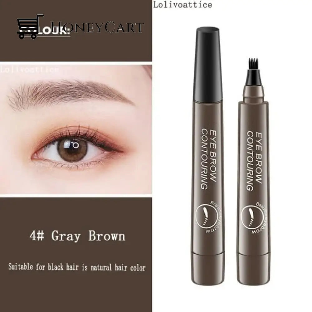 4 Points Multi Used Pen 4# Gray Brown / Buy 1 Eye